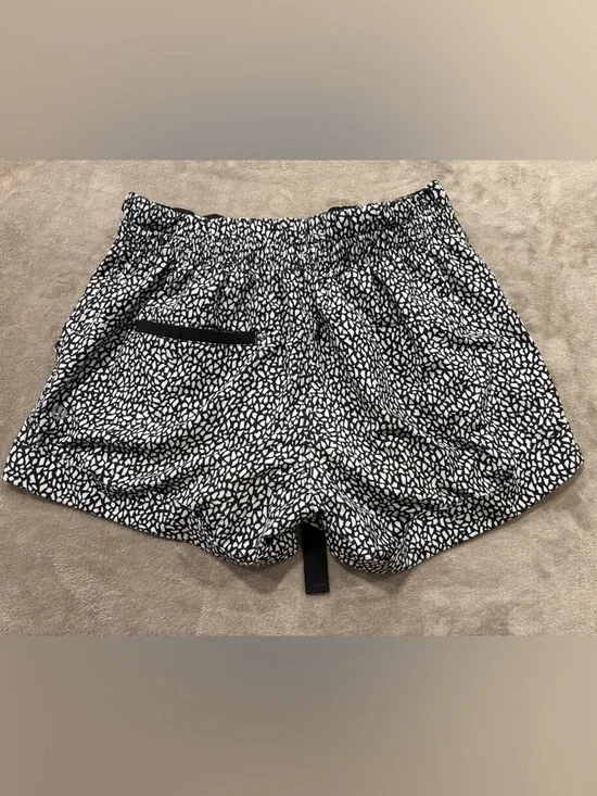 lululemon athletica Black & White Speckle Drawstring Athletic Shorts - Picture 2 of 5